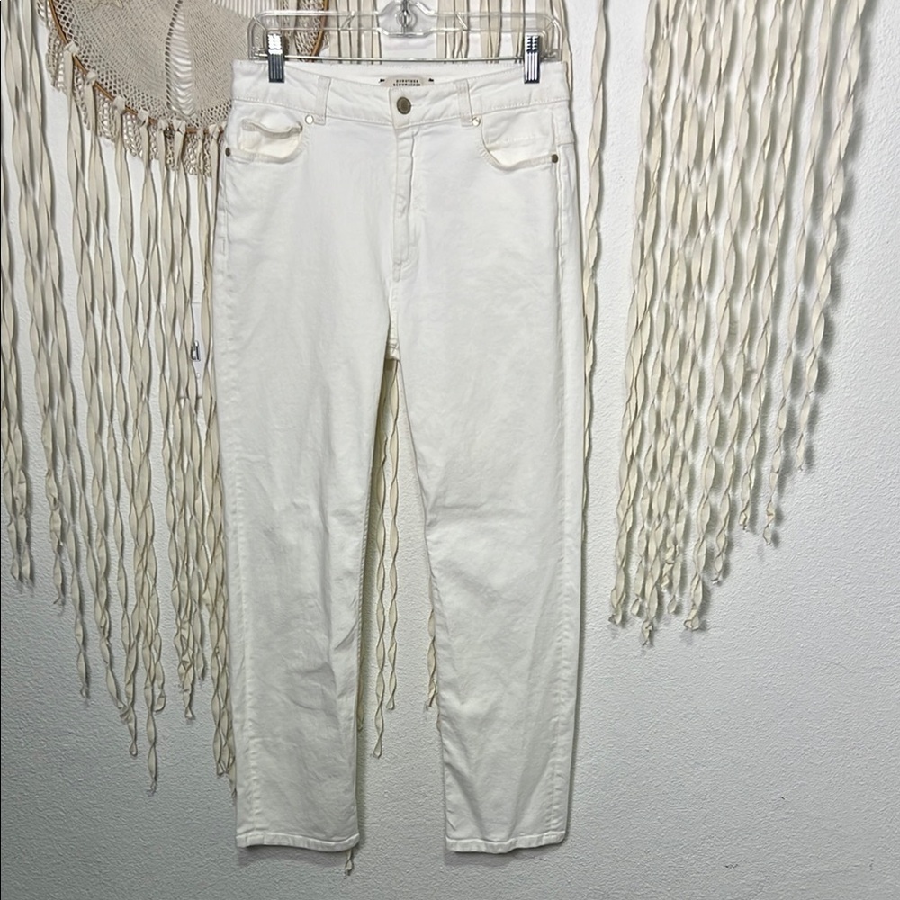 Dorothee Schumacher Ivory Straight Leg Denim Size 3/M